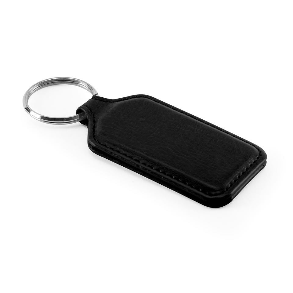 Leather Rectangle Keychain