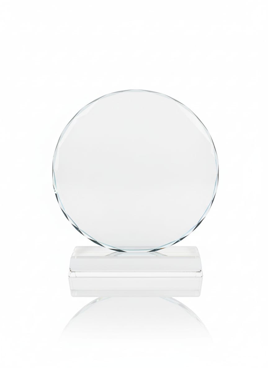 Circle Mini Transparent Shield Glass