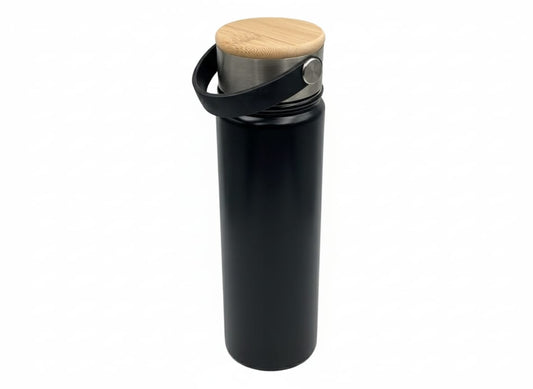 Black Bottle with Wood Cap 750 ml