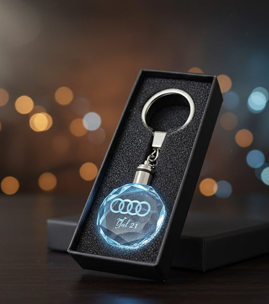 Crystal Keychain Octagon